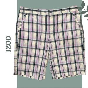 🛍️3/$40 IZOD Women’s Plaid Golf Athletic Shorts 11” Inseam size 12